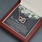 New Mom Wedding Interlocking Hearts Necklace - Love You This Much