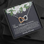 New Mom Wedding Interlocking Hearts Necklace - Love You This Much