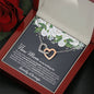 New Mom Wedding Interlocking Hearts Necklace - Love You This Much