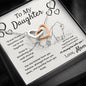 NEW To My Daughter Love Mom Interlocking Hearts - Love You This Much