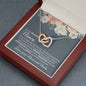 Niece (From Aunt and Uncle) Interlocking Hearts Necklace - Love You This Much
