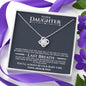 Our Daughter (Last Breath) Mom & Dad Love Knot Necklace - Love You This Much