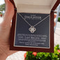 Our Daughter (Last Breath) Mom & Dad Love Knot Necklace - Love You This Much