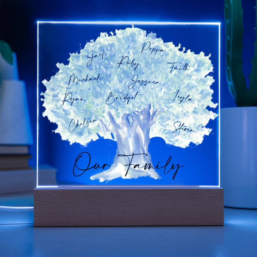 Our Family Personalized Tree Acrylic - Love You This Much