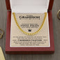 Our Grandson (Cherished) Cuban Chain Necklace - Love You This Much