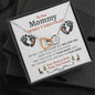 Our Mommy (Tummy) Christmas Interlocking Hearts Necklace - Love You This Much