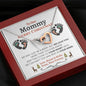 Our Mommy (Tummy) Christmas Interlocking Hearts Necklace - Love You This Much