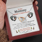 Our Mommy (Tummy) Christmas Interlocking Hearts Necklace - Love You This Much