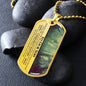 Our Son Cherished Chapters Dog Tag Necklace - Love You This Much