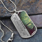 Our Son Cherished Chapters Dog Tag Necklace - Love You This Much