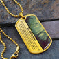 Our Son Cherished Chapters Dog Tag Necklace - Love You This Much