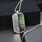 Our Son Cherished Chapters Dog Tag Necklace - Love You This Much