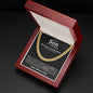 Our Son (Wedding) from Parents Cuban Link Chain Necklace - Love You This Much