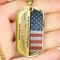 Our Son Wedding (Parents) Dog Tag Necklace - Love You This Much