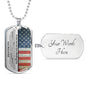 Our Son Wedding (Parents) Dog Tag Necklace - Love You This Much
