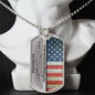 Our Son Wedding (Parents) Dog Tag Necklace - Love You This Much