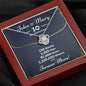 Personalized 10 Year Anniversary Love Knot Necklace - Love You This Much