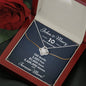 Personalized 10 Year Anniversary Love Knot Necklace - Love You This Much