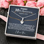 Personalized 10th Anniversary Alluring Beauty Necklace - Love You This Much