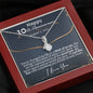 Personalized 10th Anniversary Alluring Beauty Necklace - Love You This Much