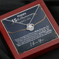 Personalized 15th Anniversary Love Knot Necklace - Love You This Much