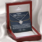 Personalized 15th Anniversary Love Knot Necklace - Love You This Much