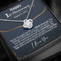 Personalized 1st Anniversary Love Knot Necklace - Love You This Much