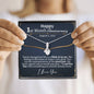 Personalized 1st Month Anniversary Alluring Beauty Necklace - Love You This Much