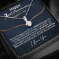 Personalized 2nd Anniversary Alluring Beauty Necklace - Love You This Much