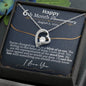 Personalized 6 Month Anniversary Forever Love Necklace - Love You This Much
