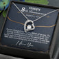 Personalized 8th Anniversary Forever Love necklace - Love You This Much