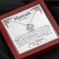 Personalized Anniversary All I Want Love Knot Necklace - Love You This Much