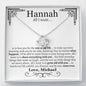 Personalized Anniversary All I Want Love Knot Necklace - Love You This Much