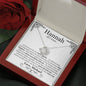 Personalized Anniversary All I Want Love Knot Necklace - Love You This Much