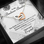 Personalized Badass Bestie Interlocking Hearts Necklace - Love You This Much
