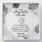 Personalized Beautiful Bride Love Knot Necklace - Love You This Much