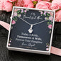Personalized Beautiful Mom Wedding Alluring Beauty Necklace - Love You This Much