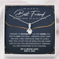 Personalized Best Friend (Groom to Bride) Alluring Beauty Necklace - Love You This Much