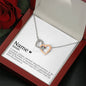 Personalized Best Friend Interlocking Necklace - Love You This Much