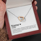 Personalized Best Friend Interlocking Necklace - Love You This Much