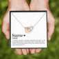 Personalized Best Friend Interlocking Necklace - Love You This Much