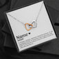 Personalized Best Friend Interlocking Necklace - Love You This Much