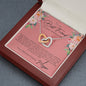Personalized Best Friend Wedding Interlocking Hearts Necklace - Love You This Much