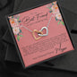 Personalized Best Friend Wedding Interlocking Hearts Necklace - Love You This Much