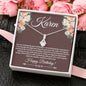 Personalized Birthday during Pandemic Alluring Beauty Necklace - Love You This Much