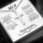 Personalized Boyfriend's Dad Cross Necklace - Love You This Much