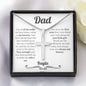 Personalized Bride to Dad Cross Necklace - Love You This Much
