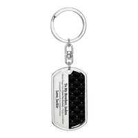 Thumbnail for Personalized Brother Dog Tag Keychain - Love You This Much