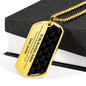 Personalized Brother (From Sibling) Dog Tag Necklace - Love You This Much