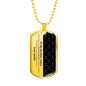 Personalized Brother (From Sibling) Dog Tag Necklace - Love You This Much